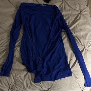 Bright blue lightweight cardigan